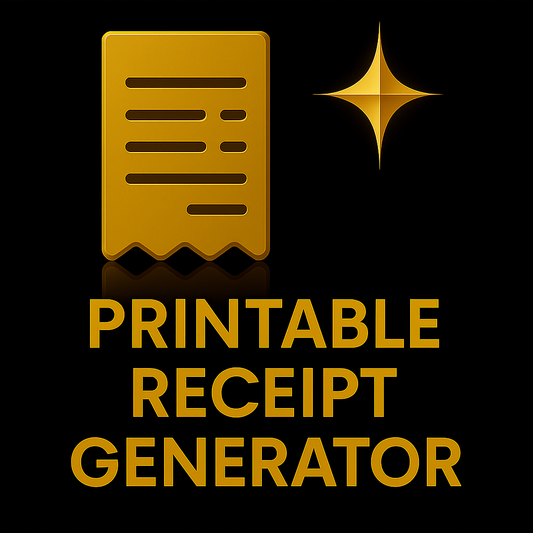 Printable Receipt Generator